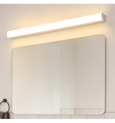 20W dimbar RA90 SKÄR badrums- / spegellampa - IP44, 120cm, vit