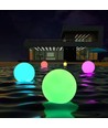 Ø8 cm RGB LED-boll - Uppladdningsbar, med fjärrkontroll, IP66