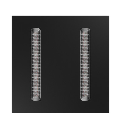 Algine Doppio panel 600x600x35 40W - neutralvit, 230V, 80°, IP20, svart