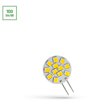 Spectrum LED 1,2W G4 - 12V, varmvit