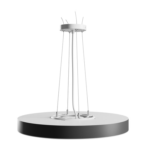 Nymphea Optima taklampa 36W - CCT, 230V, 120°, IP20, Ø400x50mm, vit, svart, rund, LED