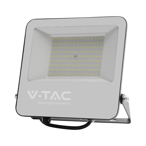 VT-44160 LED-projektor 150W - 4000K, 1m kabel, svart hus, grått glas, 160lm/W