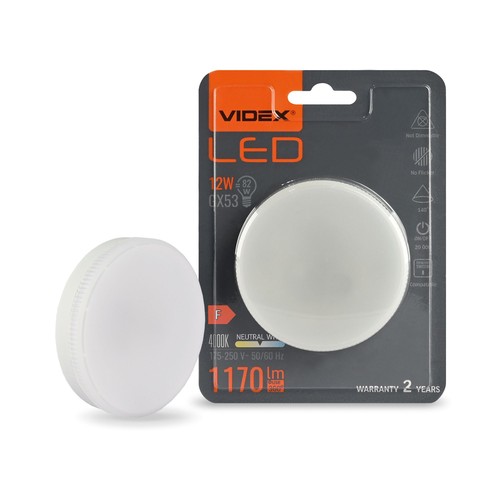 12W GX53 LED-lampa - Neutralvit, 230V