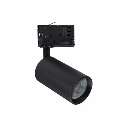 Dim to warm GU10 skenspot - Inklusive 6W Dimtowarm lampa, Svart, 3-fas skena