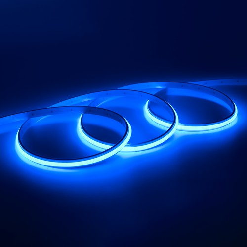 5m 9W/m Blå Dot-free COB-LED strip - 24V DC, IP20, 240 LED/m, 5 års garanti