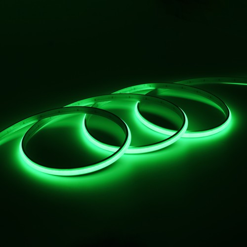 5m 9W/m Grön Dot-free COB-LED strip - IP20, 240 LED per meter, 24V, COB LED