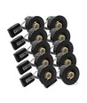10-pack GU10 infälld spotlight - Svart, IP20
