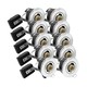 10-pack GU10 infälld spotlight - Borstat stål, IP20