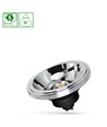 Ar111 LED 12W GU10 - 230V, cob, 15°, neutralvit, svart, Spectrum