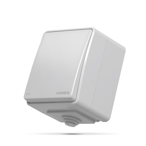 Utomhusbrytare 1-polig IP65 grå