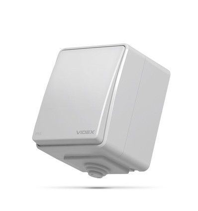 Utomhusbrytare 1-polig IP65 grå