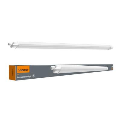120 cm LED linjär lampa 40W - kopplingsbar, IP65, 5000K, vit