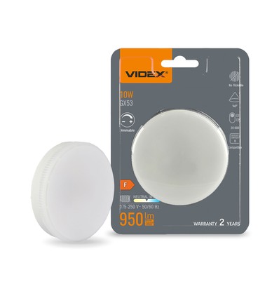 LED-lampa 10W GX53 - dimbar, neutralvit