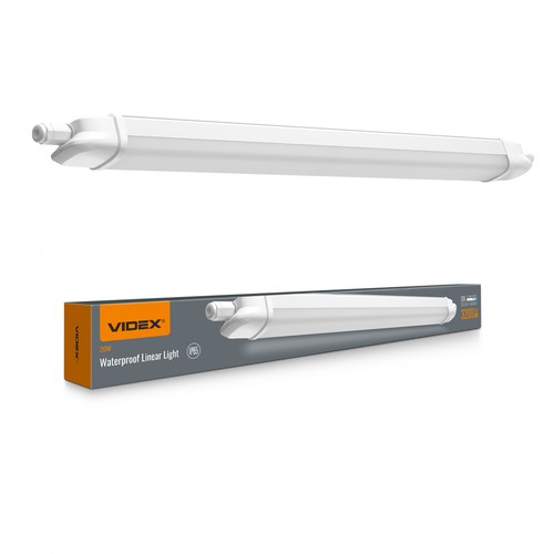60 cm LED linjär lampa 20W - IP65, 5000K, vit, kopplingsbar
