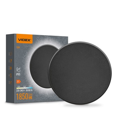 LED väggmonterad lampa 18W - IP65, varm, neutral eller kallvit, svart