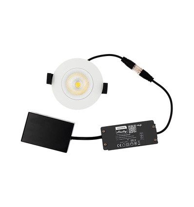 HiluX DS8 Tilt360 - Shelly Smart LED Infälld Spotlight, RA95, 2200-6500K, Vit