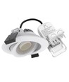 7W Ø8,3cm DimToWarm+CCT infälld spotlight dimbar RA96 - Hål: Ø6,8 cm, Mått: Ø8,3 cm, Vit kant