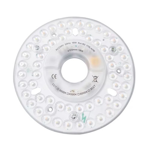 18W dimbar LED-insats med linser, flimmerfri - Ø13 cm, ersätt G24, cirkelrör och kompaktlysrör