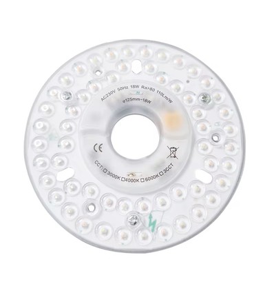 13cm / 18W dimbar LED-insats med linser - Flimmerfri, ersätter G24, cirkelrör och kompaktrör