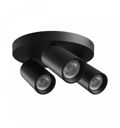 Madara Altro taklampa 3xGU10 - 230V, IP20, svart, rund