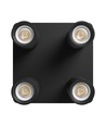 Madara Altro taklampa 4xGU10 - 230V, IP20, svart, fyrkantig