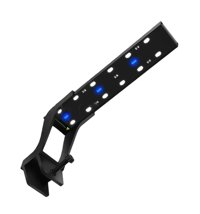 27,5 cm akvarie armatur - 10W LED, vit/blå