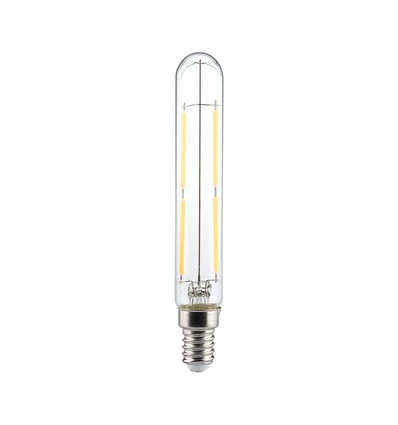 Vt-2204 LED-lampa 4W E14 - T20, LED glödtråd, klart glas, 6500K
