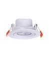 7W Ø8,8cm LED downlight för inbyggnad - Hål: Ø6,8 cm, Mått: Ø8,8 cm, CCT - 3 ljusfärger