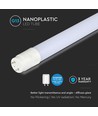 120 cm VT-122 rör 16,5W T8 - nano plast, icke roterbar, 3000K