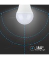 G45 VT-290 lampa 6,5W E27 - plast, 6500K