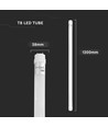 120 cm VT-121 rör 18W T8 - nano plast, icke roterbar, Cree-chip, 3000K, 6 års garanti