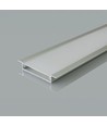 2000 mm VT-71004 monteringssats - med diffuser för LED-remsa, inbyggd, 50x10 mm, silver