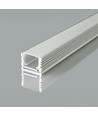 2000 mm VT-71005 monteringssats - diffusor för LED-remsa yta, 17x14 mm, silver