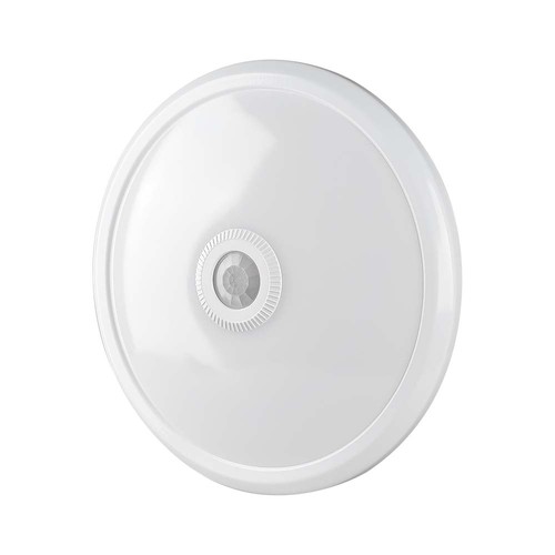 Vt-13 kupollampa 12W - med PIR-sensor, Cree-chip, 4000K, vitt hus