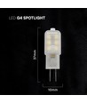 Vt-201 LED 1,1W G4 - plast spotlight, 4000K