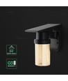 Vt-11148cct LED vägglampa 0,9W - sol, 3-i-1, svart, IP54, med fjärrkontroll