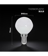 P45 VT-1819 LED 3,7W E14 - plastlampa, Cree-chip, 3000K, 6 års garanti
