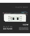 VT-22105 strömförsörjning 100W - LED, plast, slimmad, 12V, IP67, 5 års garanti