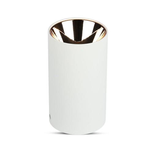 VT-882 lampa GU10 - rund, vit, roséguld