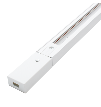 1m skena för skenspotlight - Vit, 1F2W, 1-fas