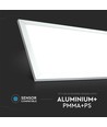 6 st V-Tac 120x30 LED-panel - 29W, vit kant, 120lm/W