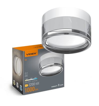 BHD01 LED-armatur 9W - vägg- och takmonterad, 2800/4000K, kallvit
