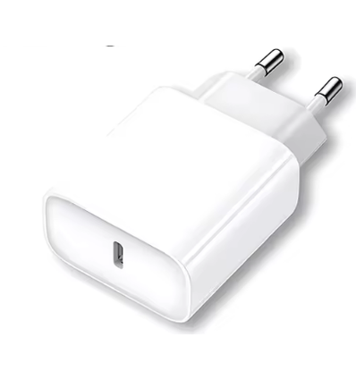 USB-laddare 20W - Vit, USB-C, perfekt för mobil och lampor