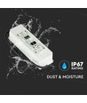Vt-22155 strömförsörjning 150W - LED plast slim 12V IP67, 5 års garanti