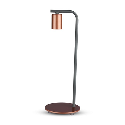 Designer bordslampa E27 - med strömbrytare, röd brons