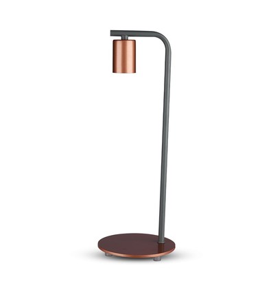 Designer bordslampa E27 - med strömbrytare, röd brons