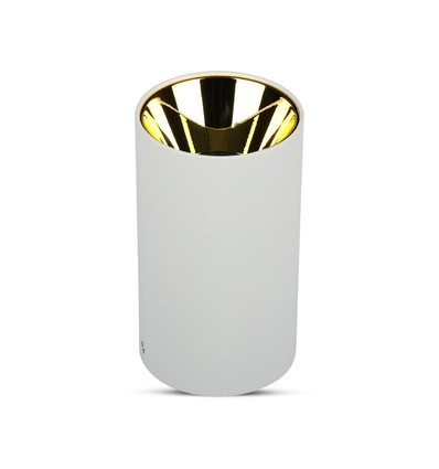 Vt-882 lampa GU10 - Rund vit/guld