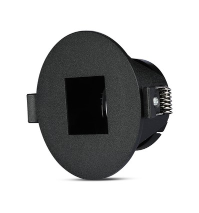 Vt-883 lampa GU10 - fyrkantig, svart+svart