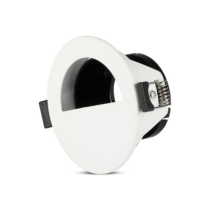 Vt-884 lampa GU10 - halvcirkel, vit+svart