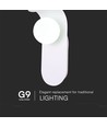 Designer vägglampa vit G9 - Hus